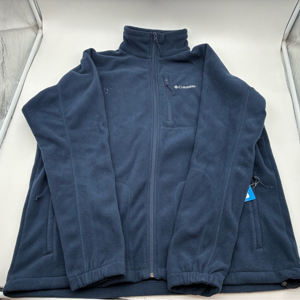 Columbia Men's Navy Full Zip Fleece Jacket